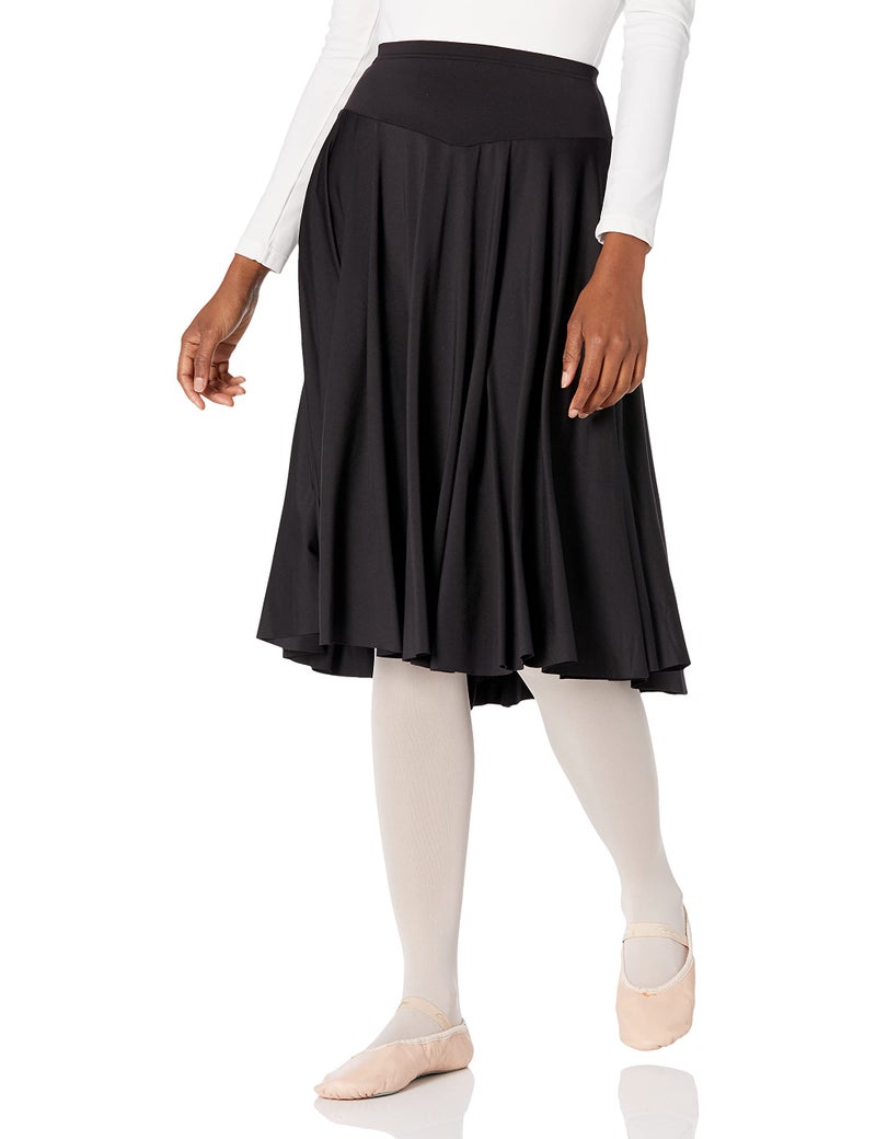 Mirella Womens Mirella woknee length circle skirt, Black, Small - Image 1